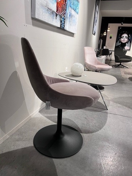 Sovet Cadira set van 2 stoelen in stof (velvet) - 1